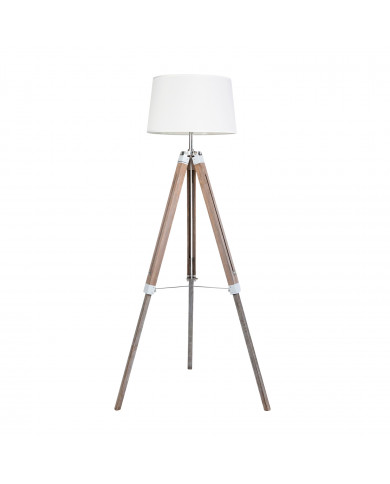 LAMPARA DE PIE BLANCA 119,5/144,5CM SEVEN ON DECO