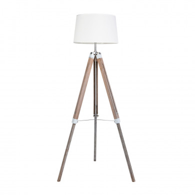 LAMPARA DE PIE BLANCA 119,5/144,5CM SEVEN ON DECO