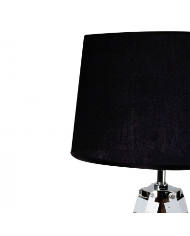 LAMPARA DE PIE NEGRA 119,5/144,5CM SEVEN ON DECO