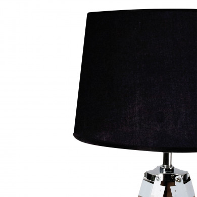 LAMPARA DE PIE NEGRA 119,5/144,5CM SEVEN ON DECO