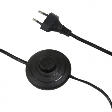 LAMPARA DE PIE NEGRA 119,5/144,5CM SEVEN ON DECO