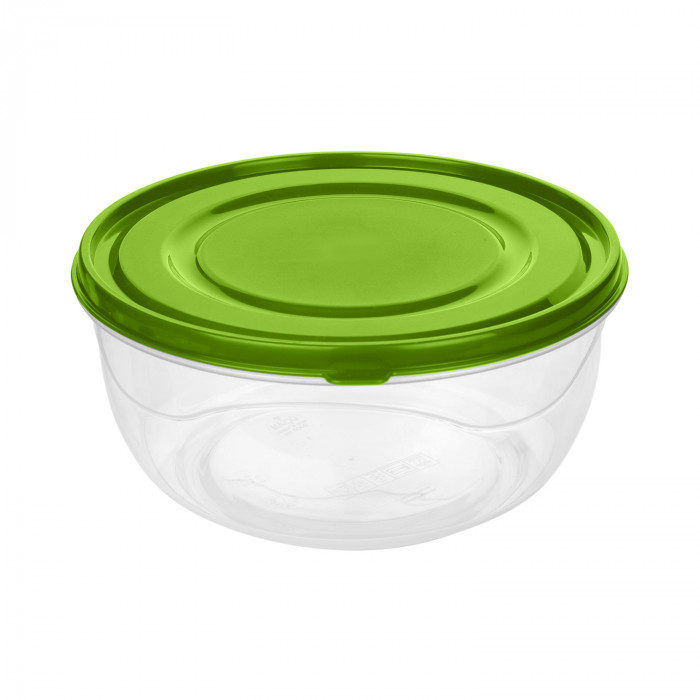 PACK 10 RECIPIENTE HERMETICO REDONDO COLORES SURTIDOS (18x9cm) 1,4L