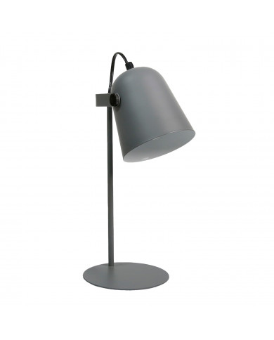 LAMPARA METALIZADA GRIS 34.5CM SEVEN ON DECO