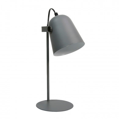 LAMPARA METALIZADA GRIS 34.5CM SEVEN ON DECO