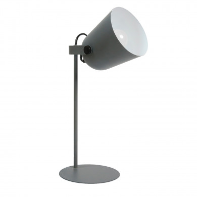 LAMPARA METALIZADA GRIS 34.5CM SEVEN ON DECO