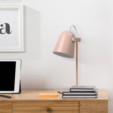 LAMPARA METALIZADA ROSA 34.5CM SEVEN ON DECO