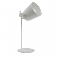 LAMPARA METALIZADA BLANCA 34.5CM SEVEN ON DECO