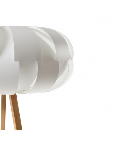 LAMPARA DE PIE BUANA BLANCA 48X48X150CM SEVEN ON DECO