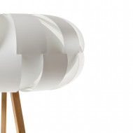 LAMPARA DE PIE BUANA BLANCA 48X48X150CM SEVEN ON DECO