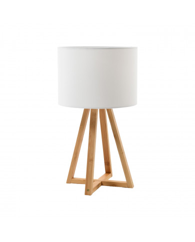 LAMPARA DE MESA EKO BLANCA 25X25X44CM SEVEN ON DECO