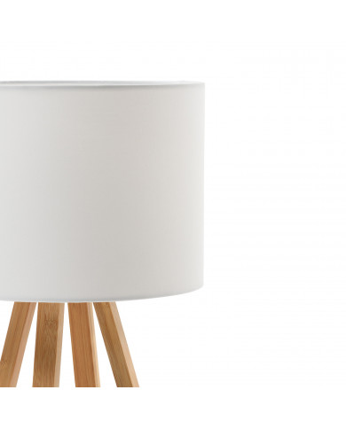 LAMPARA DE MESA EKO BLANCA 25X25X44CM SEVEN ON DECO