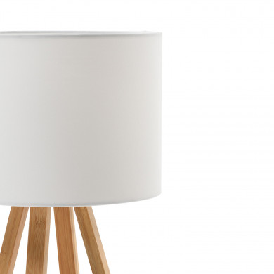 LAMPARA DE MESA EKO BLANCA 25X25X44CM SEVEN ON DECO