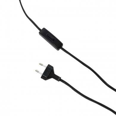 LAMPARA DE MESA EKO NEGRA 25X25X44CM SEVEN ON DECO