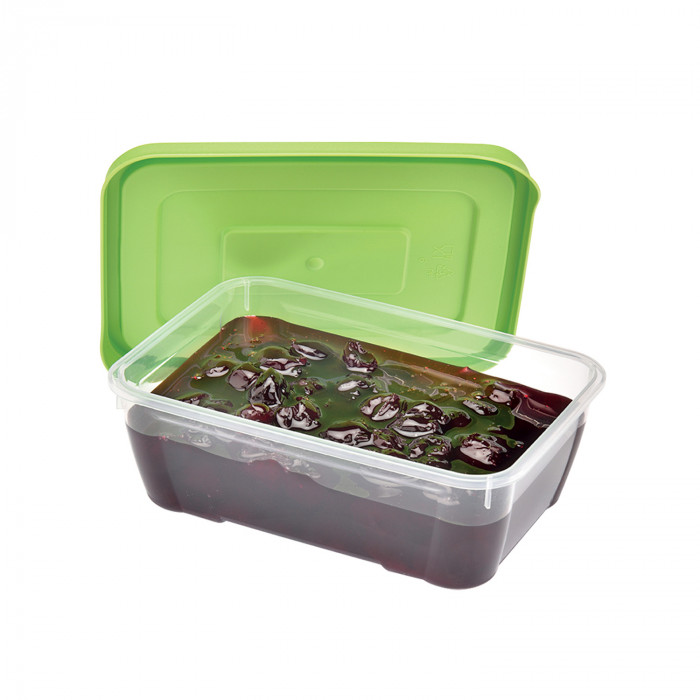 PACK 10 RECIPIENTE HERMETICO RECTANGULAR MINI COLORES SURTIDOS (15x11x5cm) 0,5L