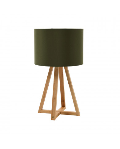 LAMPARA DE MESA EKO VERDE 25X25X44CM SEVEN ON DECO