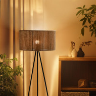 LAMPARA DE PIE BUDI CAÑAMO 42X42X148CM SEVEN ON DECO