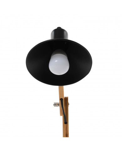 LAMPARA FLEXO DE MESA DARMA NEGRA/BAMBU SEVEN ON DECO