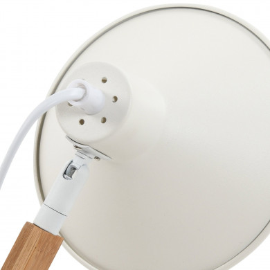 LAMPARA FLEXO DE MESA DARMA BLANCA/BAMBU SEVEN ON DECO