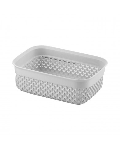 CESTA DISEÑO GOTAS COLORES SURTIDOS (18,5x13,5x6,5cm) 1,1L