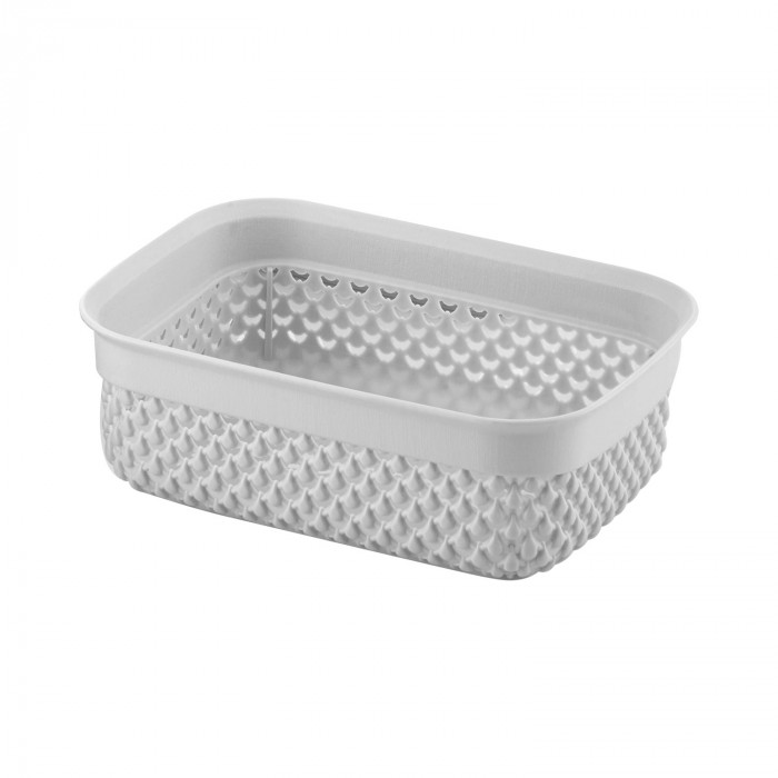 CESTA DISEÑO GOTAS COLORES SURTIDOS (18,5x13,5x6,5cm) 1,1L