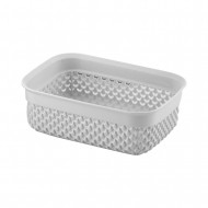 CESTA DISEÑO GOTAS COLORES SURTIDOS (18,5x13,5x6,5cm) 1,1L