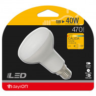 PACK 4 BOMBILLA LED REFLECTORA R50 E14 5W (40W) 470LM 3000K 25000H 7hDayron BL.1