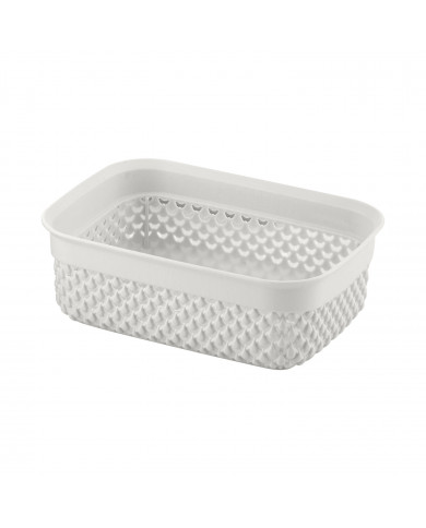 CESTA DISEÑO GOTAS COLORES SURTIDOS (18,5x13,5x6,5cm) 1,1L