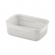 CESTA DISEÑO GOTAS COLORES SURTIDOS (18,5x13,5x6,5cm) 1,1L