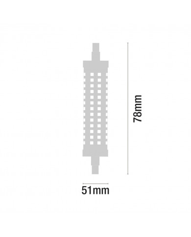 LED SMD 5W 470lm R7S 78mm 200º 4000K 25000h 7hSevenOn BL.1