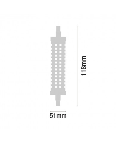 LED SMD 9W (60W) 806lm R7S 118mm 200º 4000K 25000h 7hSevenOn BL.1