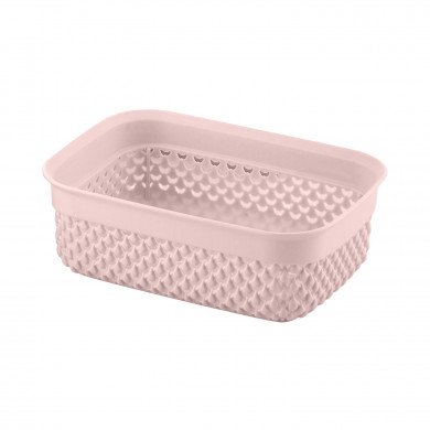 CESTA DISEÑO GOTAS COLORES SURTIDOS (18,5x13,5x6,5cm) 1,1L