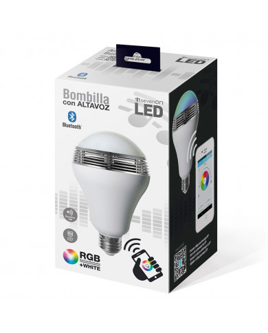 LED SMD ESTANDAR 6W (35W) 350lm E27 120º 4000K 15000H RGB BLUET.C/ALTAV.C/APP7HSevenOn CJ.1