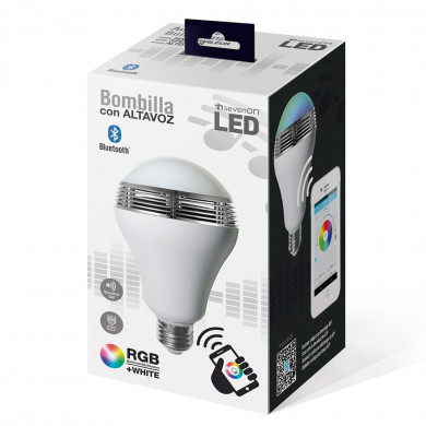 LED SMD ESTANDAR 6W (35W) 350lm E27 120º 4000K 15000H RGB BLUET.C/ALTAV.C/APP7HSevenOn CJ.1