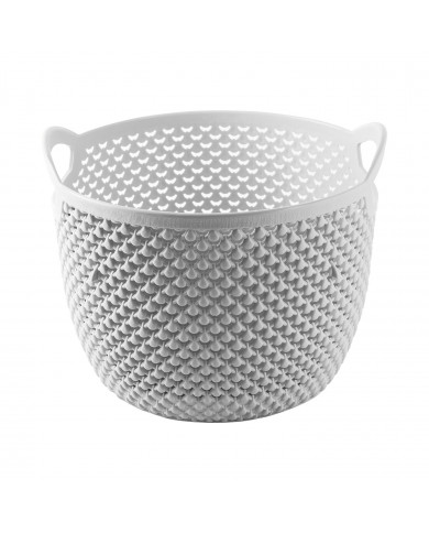 CESTA DISEÑO GOTAS REDONDA COLORES SURTIDOS (19x15,5cm) 3,3L