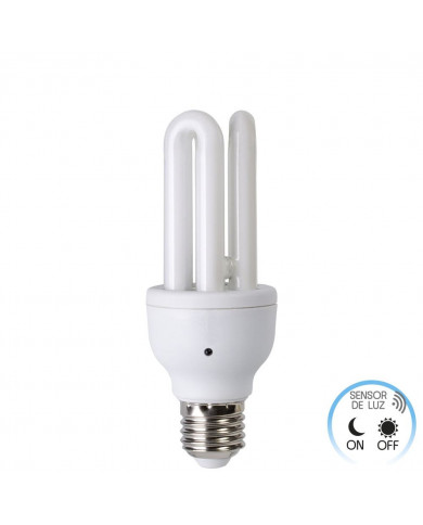 CFL 3U NORMAL T4 SENSOR 15W 900lm E27 6400K 6000H ECONOMIKLAS BL.1