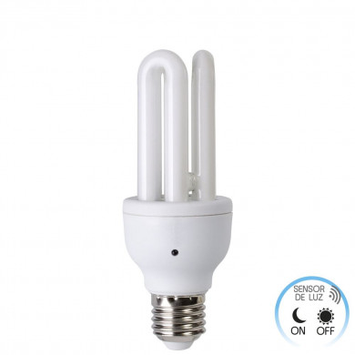 CFL 3U NORMAL T4 SENSOR 15W 900lm E27 6400K 6000H ECONOMIKLAS BL.1