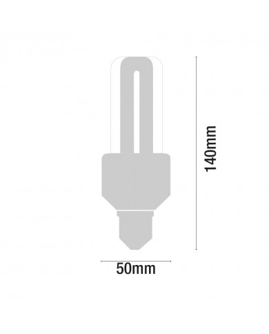 CFL 3U NORMAL T4 SENSOR 15W 900lm E27 6400K 6000H ECONOMIKLAS BL.1