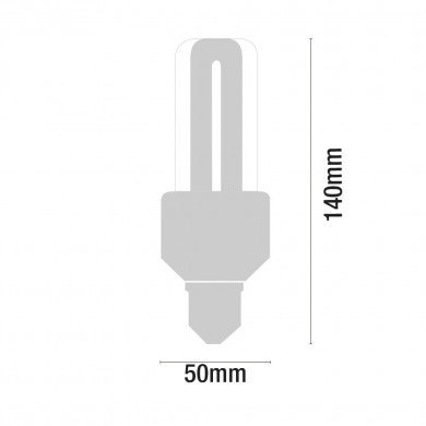 CFL 3U NORMAL T4 SENSOR 15W 900lm E27 6400K 6000H ECONOMIKLAS BL.1