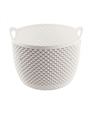 CESTA DISEÑO GOTAS REDONDA COLORES SURTIDOS (19x15,5cm) 3,3L