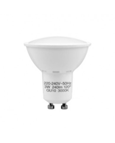 LED SMD SPOTLIGHT PLASTICO 3,5W (25W) 240lm GU10 120º 3000K 10000H CJ.1