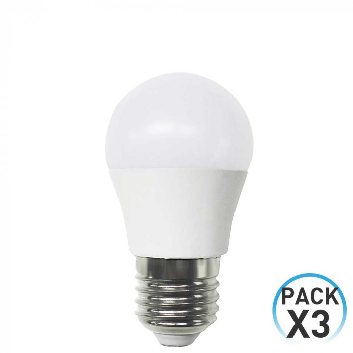 BOMBILLA LED ESFERICA G45 E27 6W (40W) 470LM 3000K 15000H 7hSevenOn BL.3
