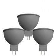 PACK DE 3 BOMBILLAS LED SPOTLIGHT MR16 12V GU5.3 7,5W (50W) 540LM 3000K 15000H 7hSevenOn