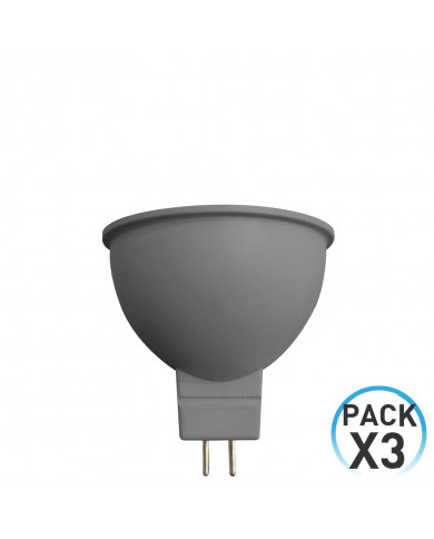 PACK DE 3 BOMBILLAS LED SPOTLIGHT MR16 12V GU5.3 7,5W (50W) 540LM 3000K 15000H 7hSevenOn PACK DE 3 BOMBILLAS LED SPOTLIGHT MR16 12V GU5.3 7,5W (50W) 540LM 3000K 15000H 7hSevenOn