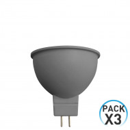 PACK DE 3 BOMBILLAS LED SPOTLIGHT MR16 12V GU5.3 7,5W (50W) 540LM 3000K 15000H 7hSevenOn