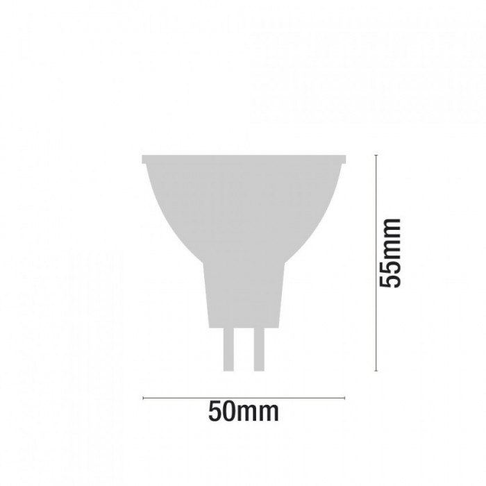 PACK DE 3 BOMBILLAS LED SPOTLIGHT MR16 12V GU5.3 7,5W (50W) 540LM 3000K 15000H 7hSevenOn