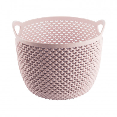 CESTA DISEÑO GOTAS REDONDA COLORES SURTIDOS (19x15,5cm) 3,3L