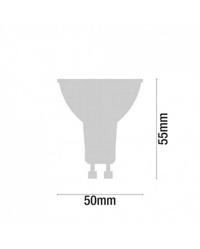 LED SMD SPOTLIGHT PLASTICO 3,5W (25W) 240lm GU5.3 120º 3000K 15000H 7hSevenOn BL.3