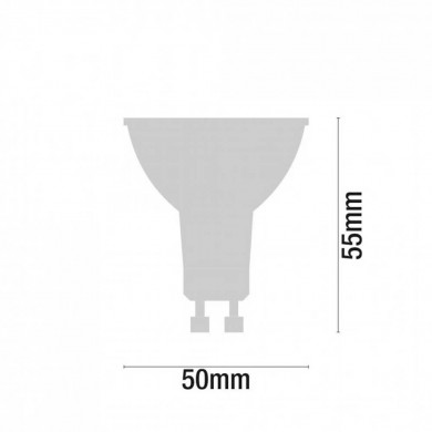 LED SMD SPOTLIGHT PLASTICO 3,5W (25W) 240lm GU5.3 120º 3000K 15000H 7hSevenOn BL.3