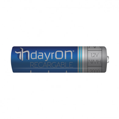 PILA RECARGABLE HR06 1,2V 2000mA DAYRON PACK 2