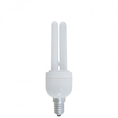 BOMBILLA CFL 2U MINI T3 E14 11W 528LM 2700K 6000H 7hSevenOn CJ.1
